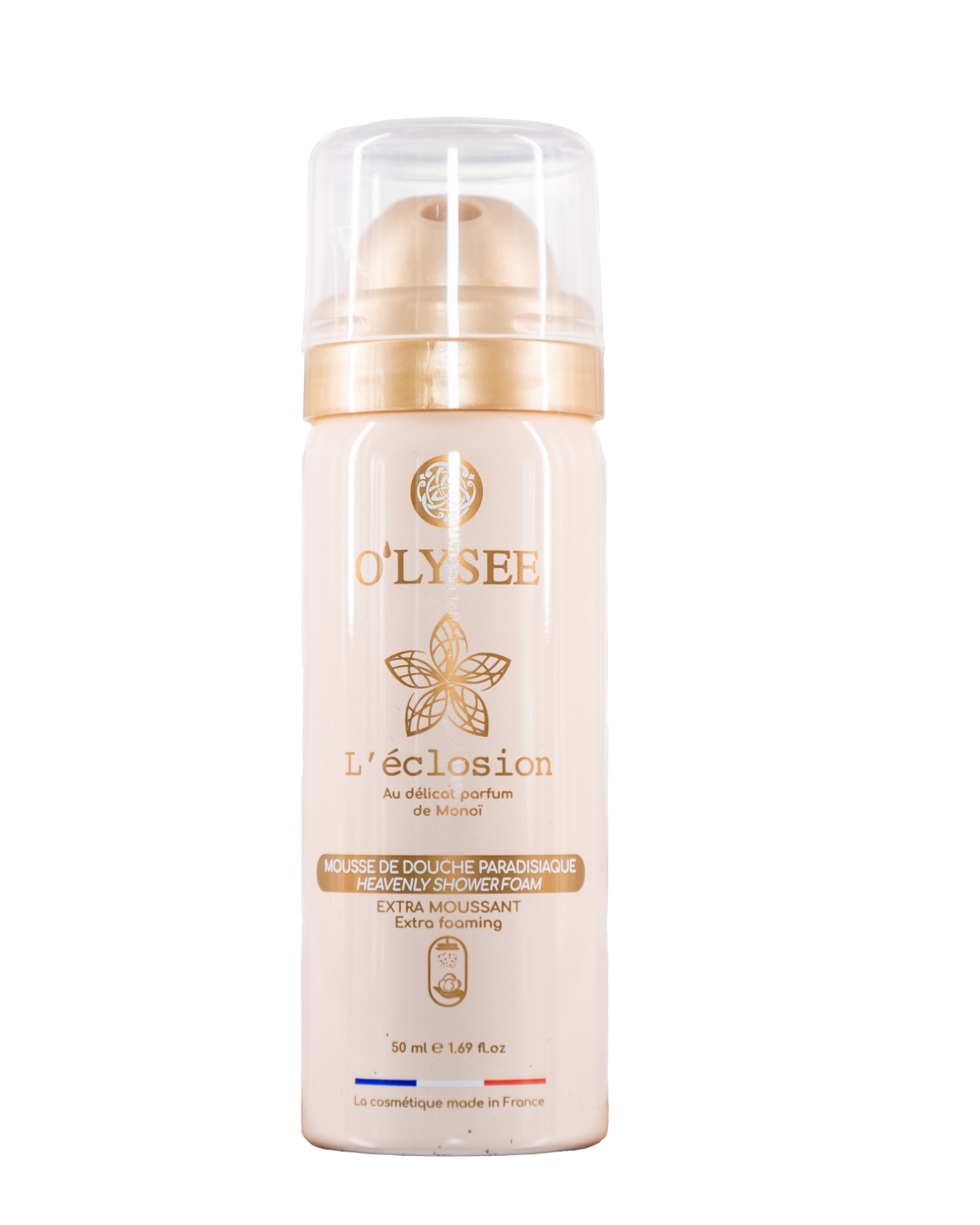 Mini Travel Shower Foam 50 ml - Enchanting Monoi Fragrance