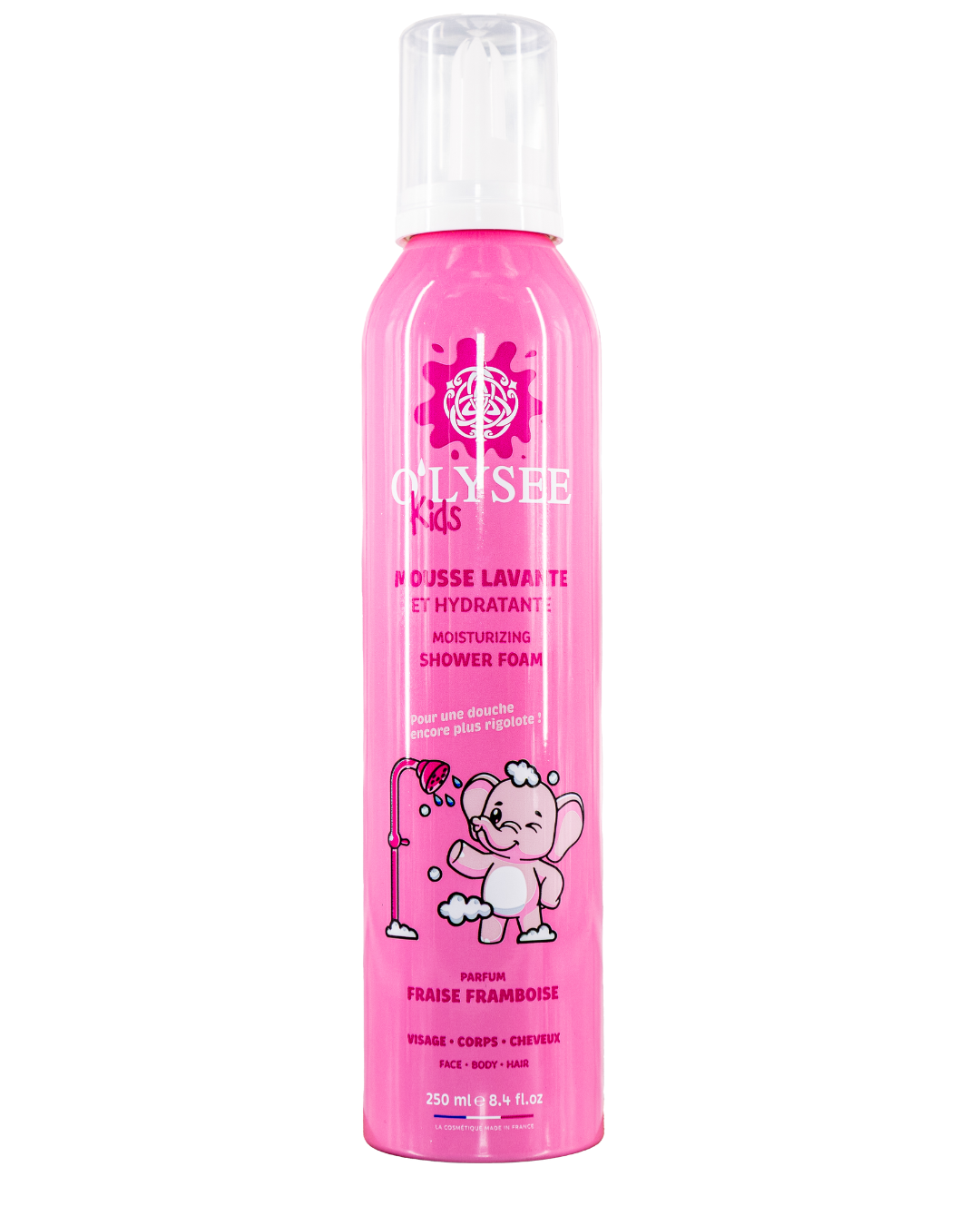 Mousse lavante hydratante 3 en 1 Fraise Framboise 250ml