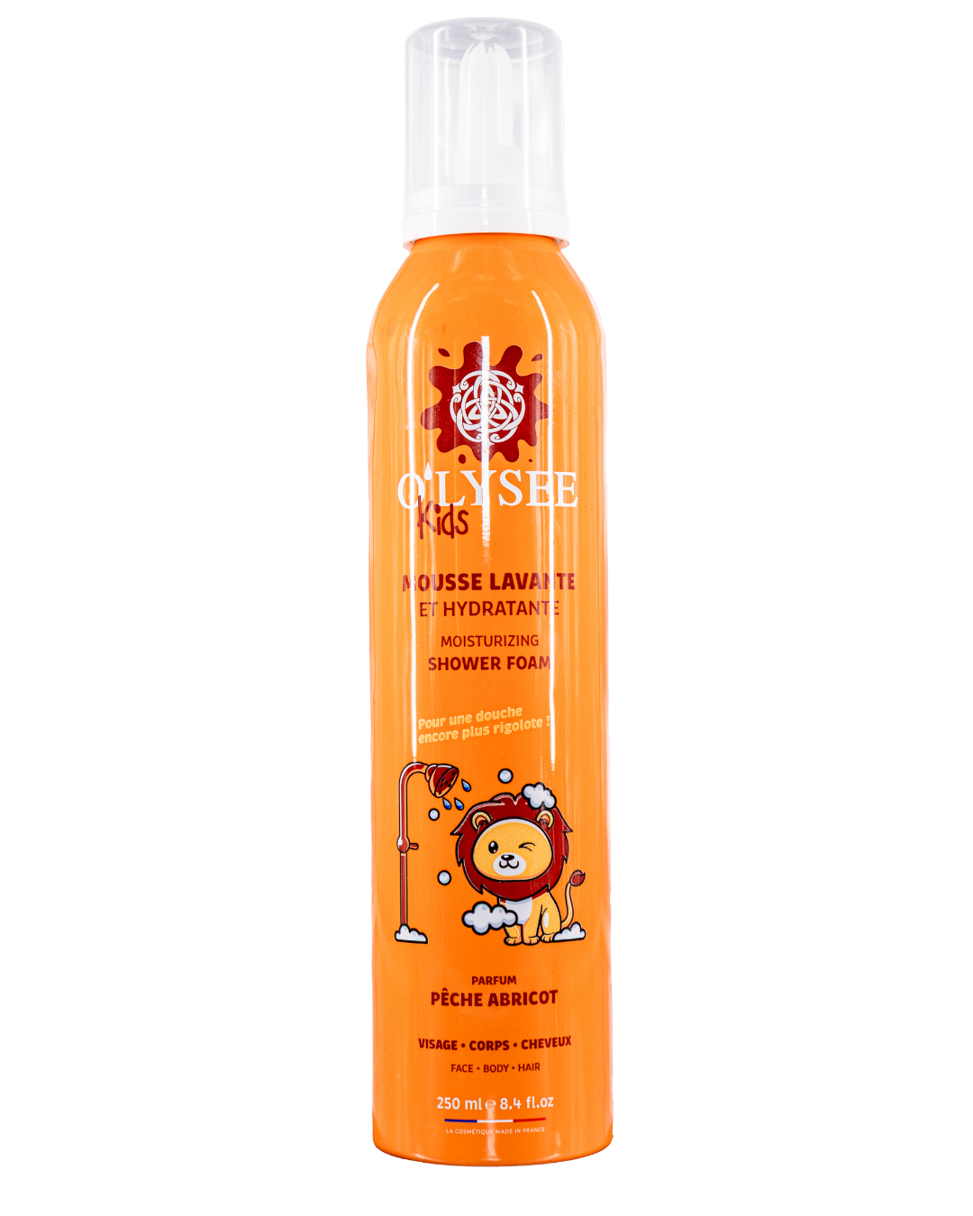 Mousse lavante hydratante 3 en 1 Pêche Abricot 250ml