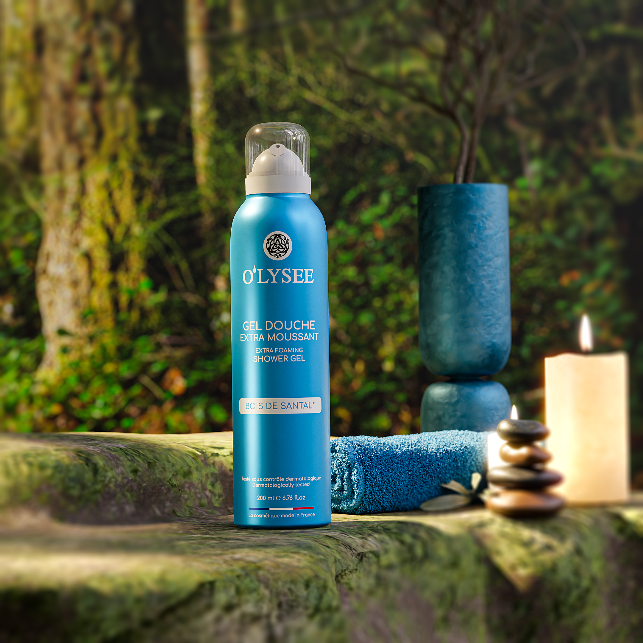 Gel douche extra-moussant Bois de santal