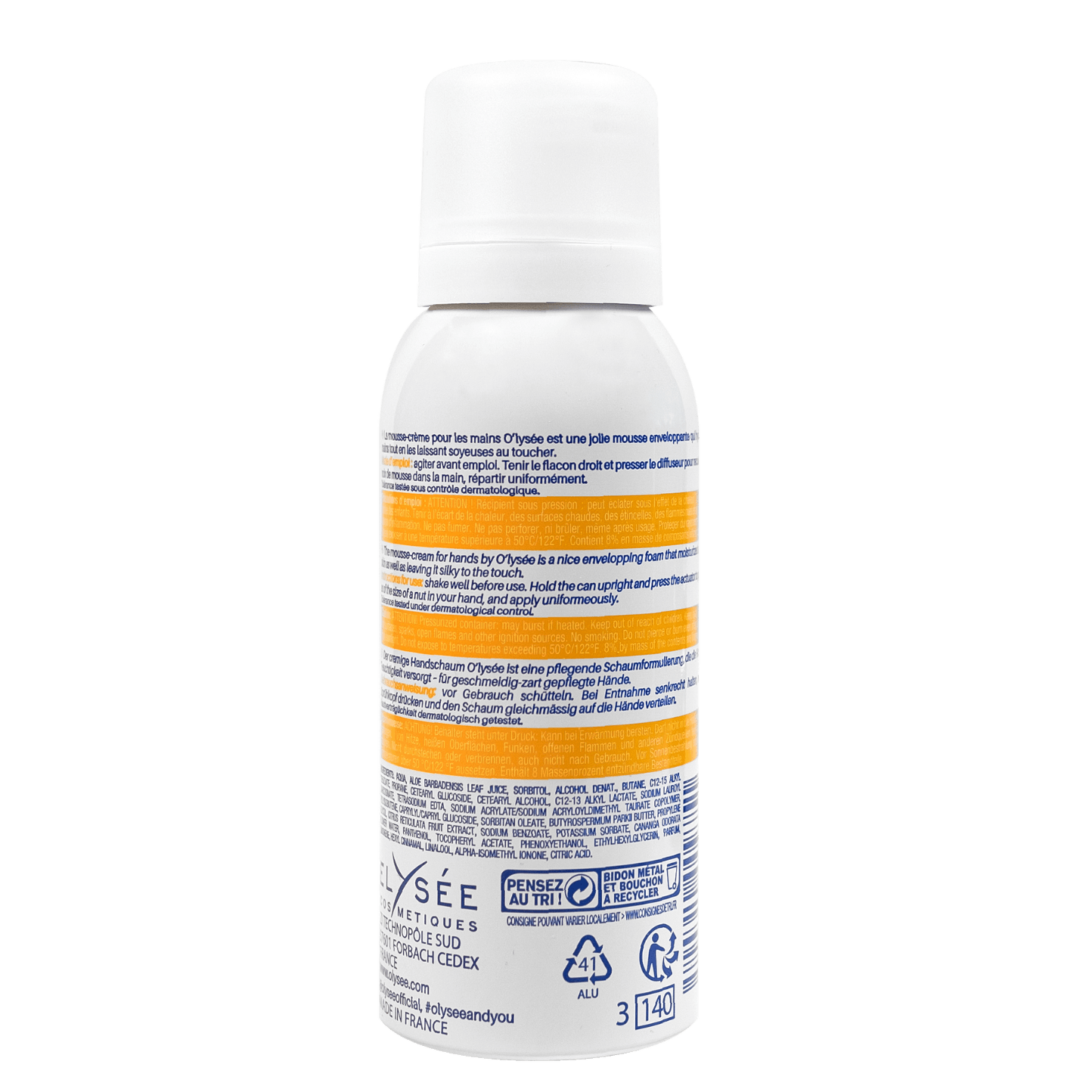 Mousse crème mains - O’LYSEE