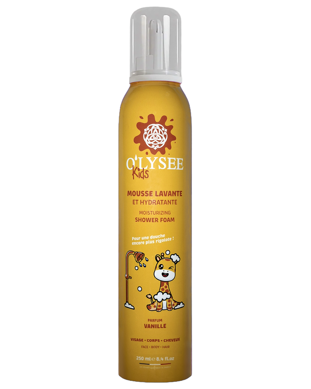 Mousse lavante hydratante 3 en 1 Vanille 250ml