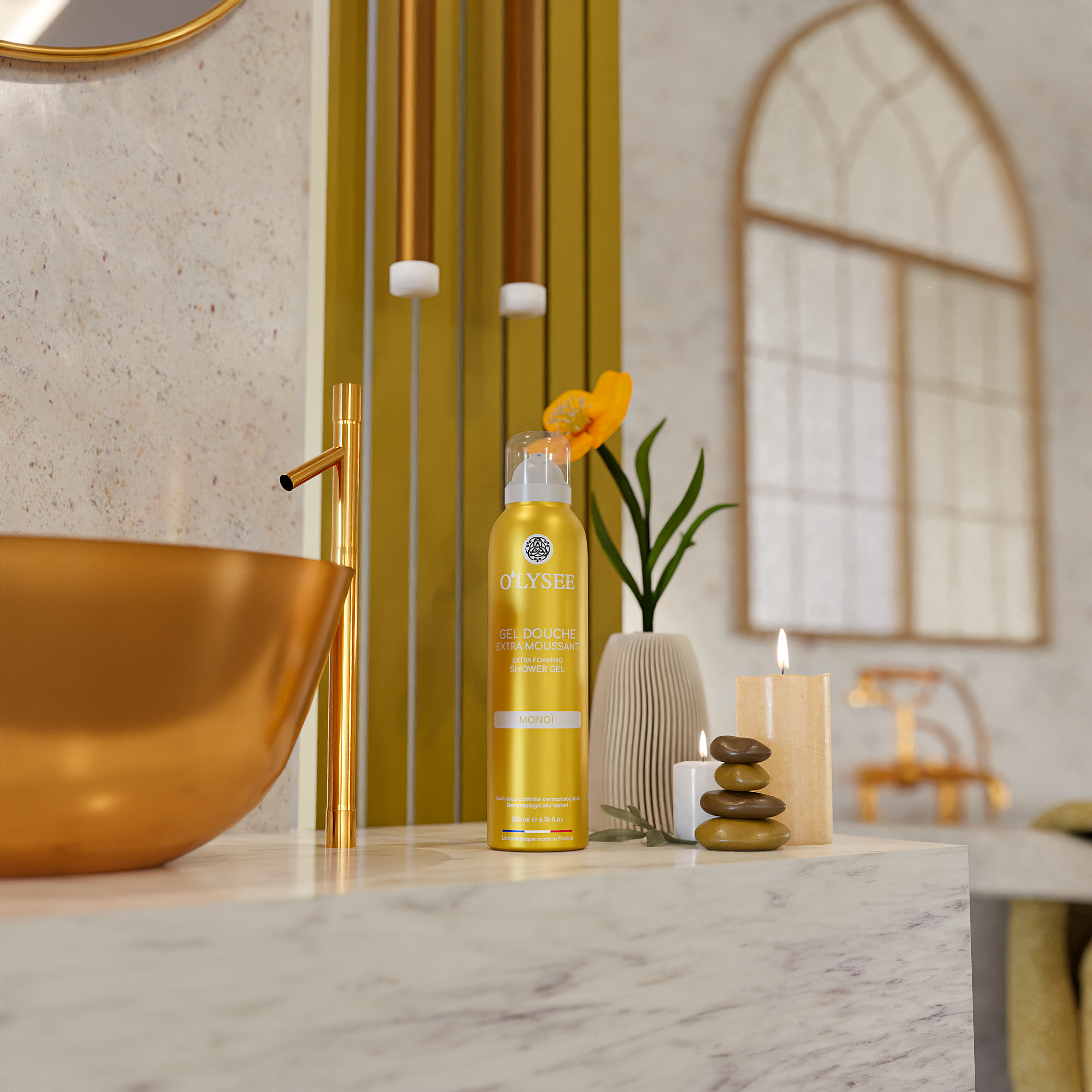 Gel douche extra-moussant Monoï
