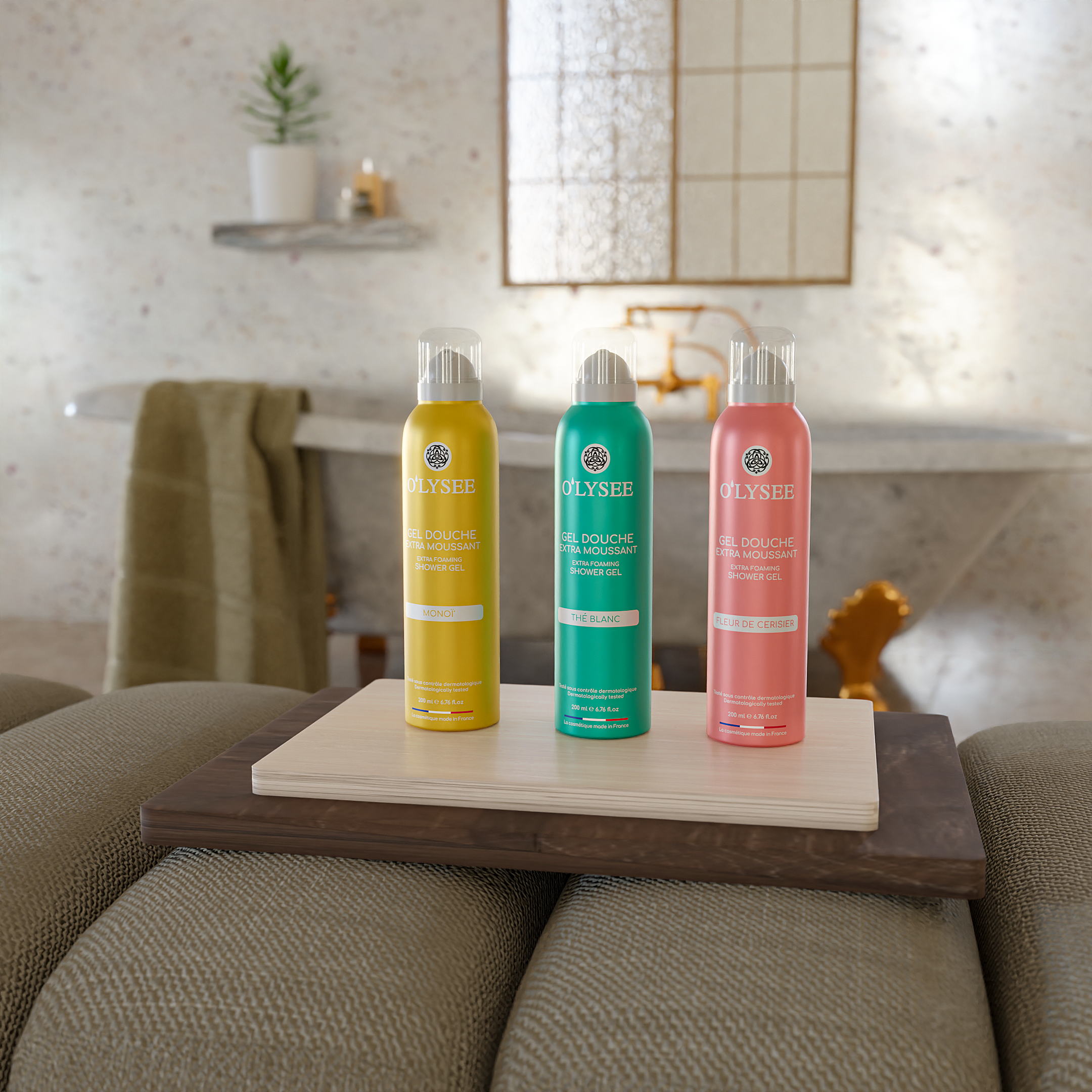 Gel douche extra-moussant Monoï