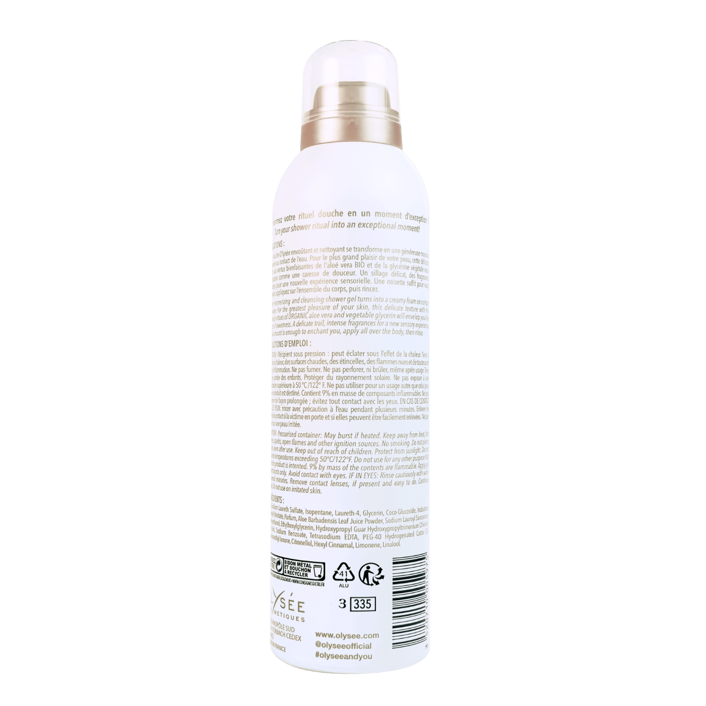 Gel douche extra-moussant Le Cocon - O’LYSEE